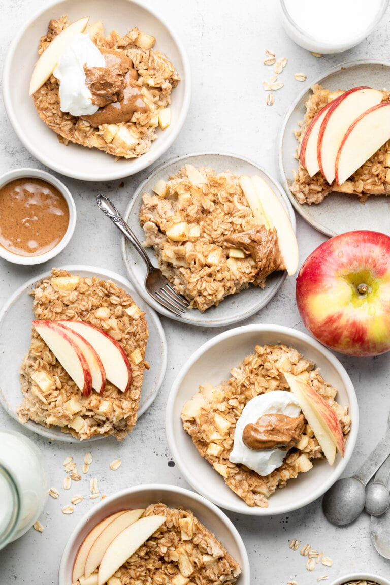 Apple Cinnamon Baked Oatmeal - All the Healthy Things