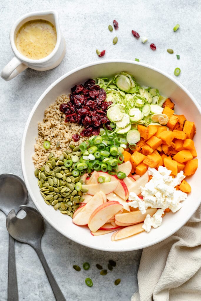 salad ingredients in bowl