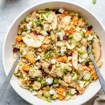 salad in serving bowl