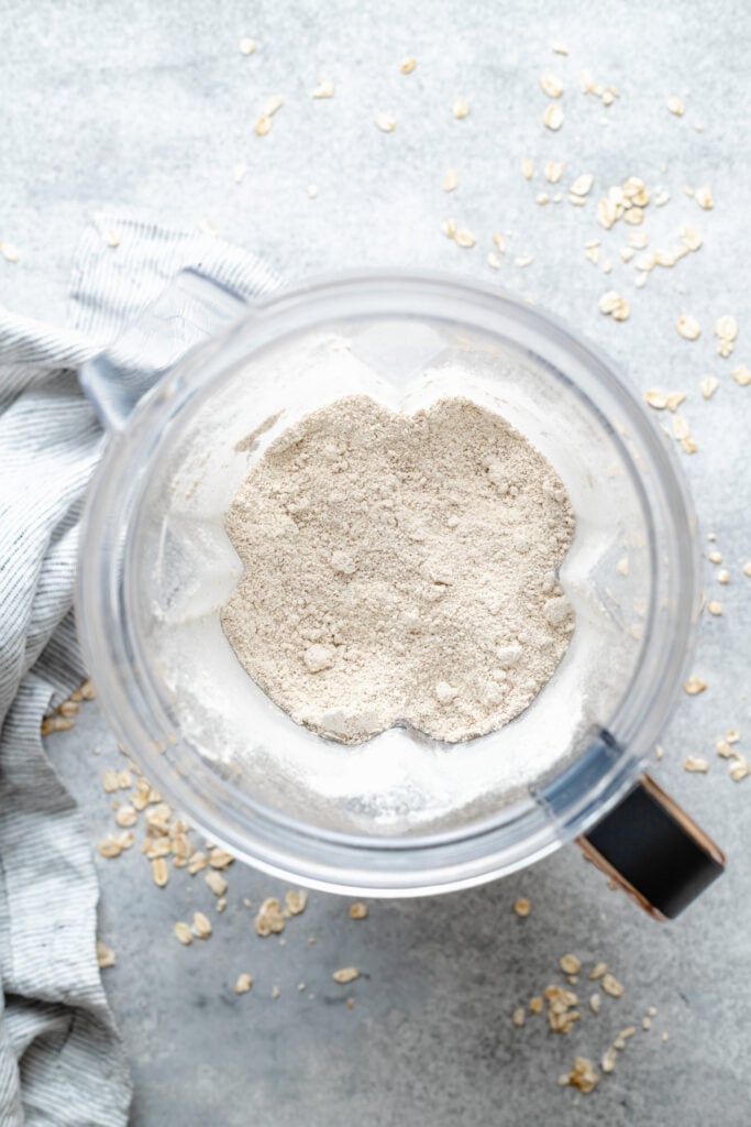 oat flour in blender