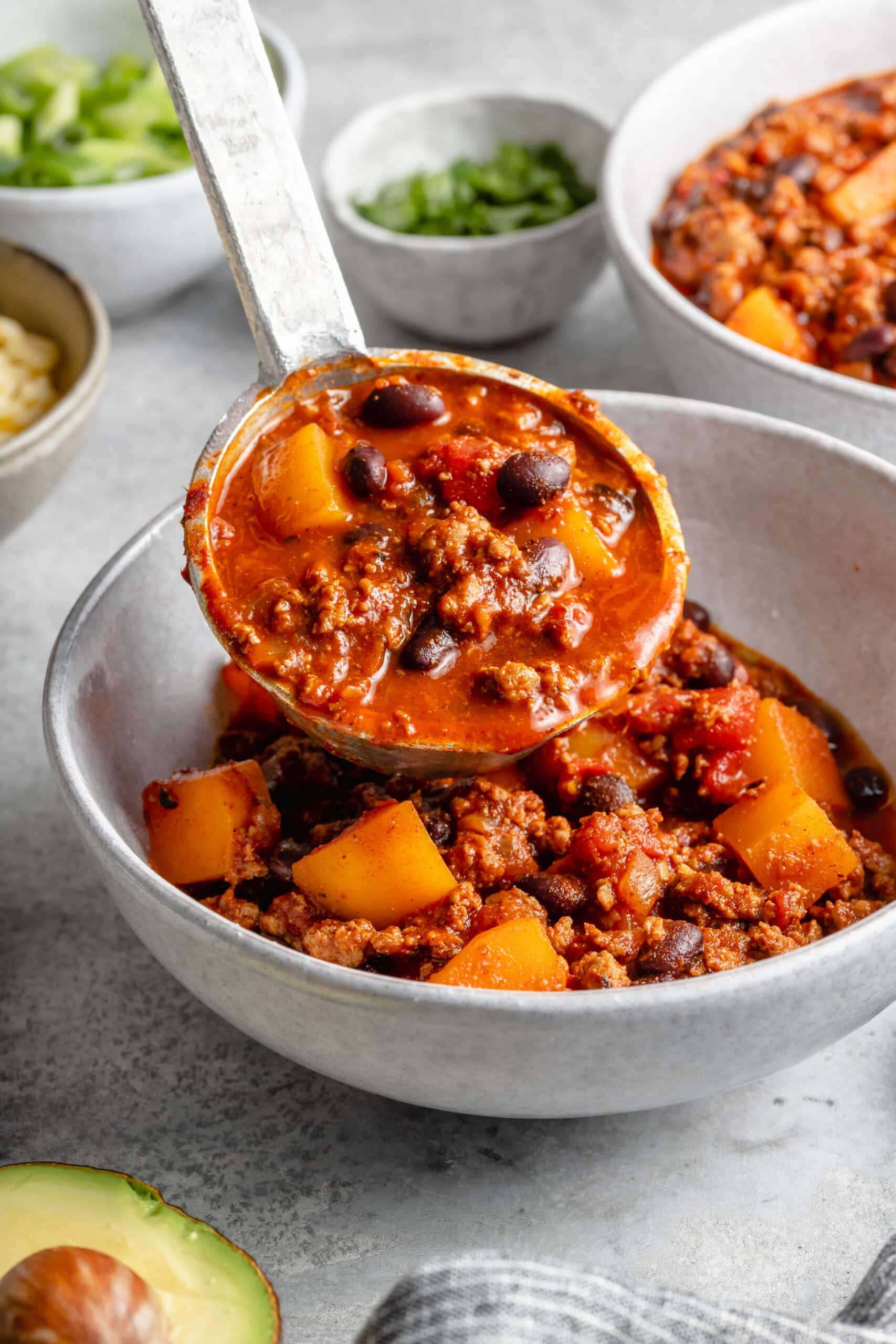 Black Bean Butternut Squash Turkey Chili All the Healthy Things