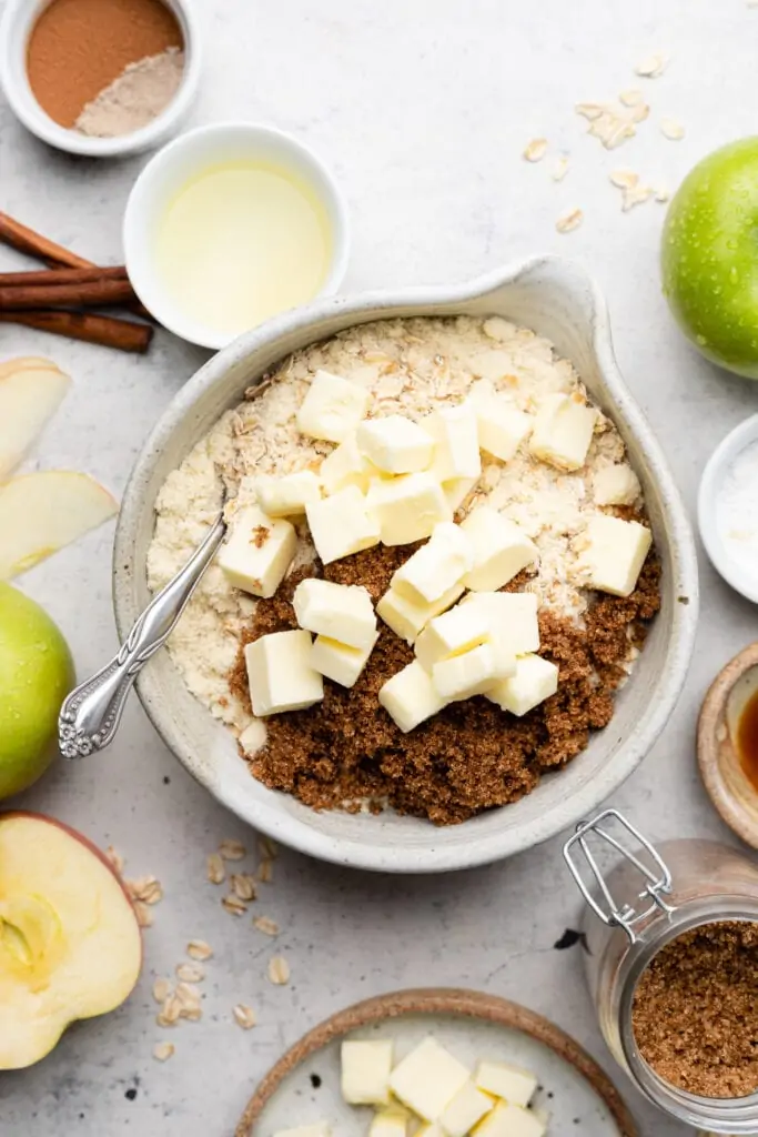 crust ingredients in bowl