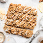apple pie bars with icing