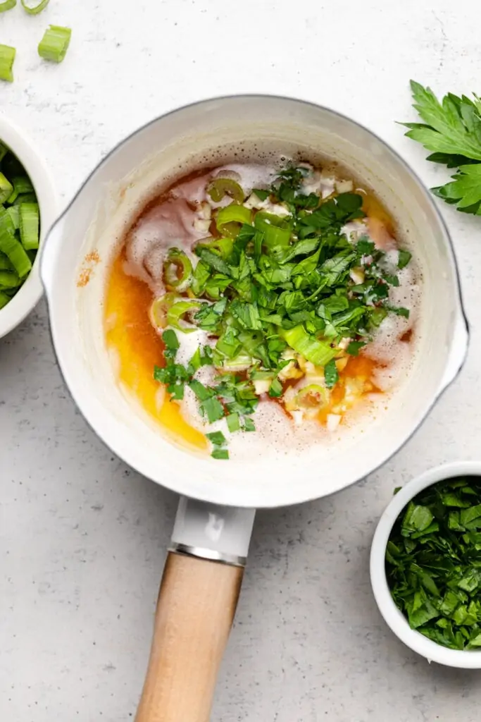 brown butter with herbs