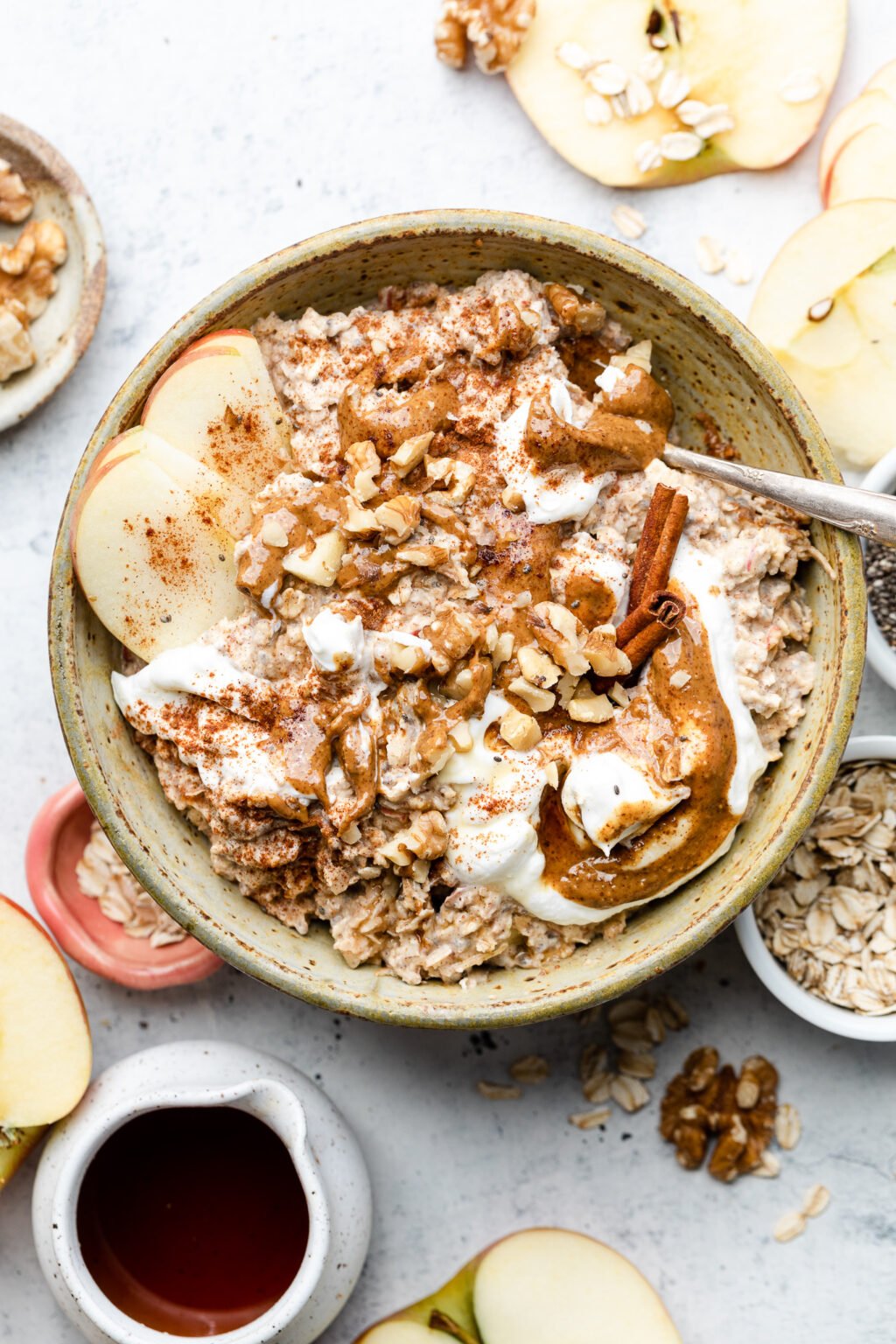 Apple Pie Overnight Oats - All the Healthy Things