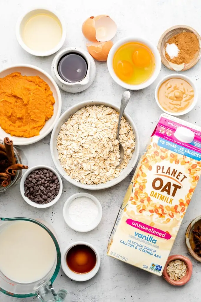 baked oatmeal ingredients