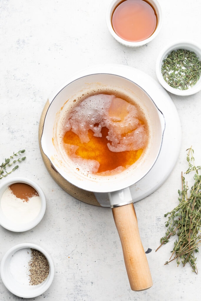 brown butter in pot
