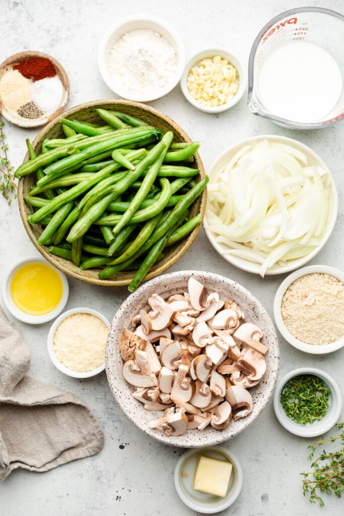 healthy green bean casserole ingredients