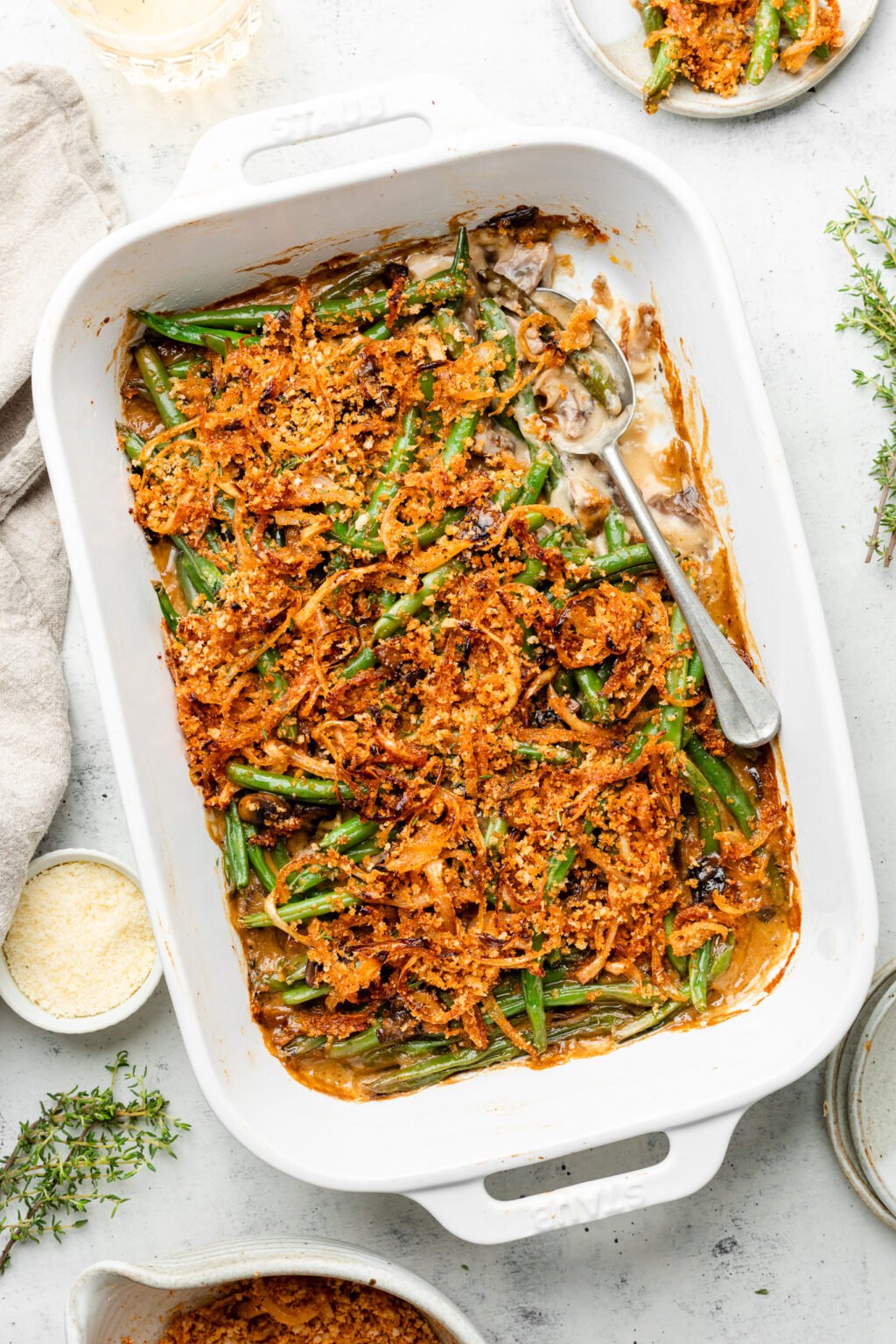 Healthy Homemade Green Bean Casserole All The Healthy Things   Green Bean Casserole 6 1024x1536 