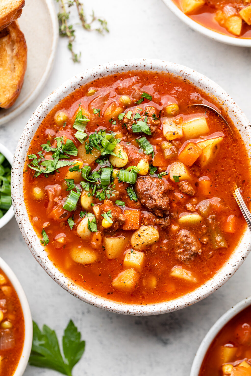 Mom's Hearty Vegetable Beef Soup All the Healthy Things