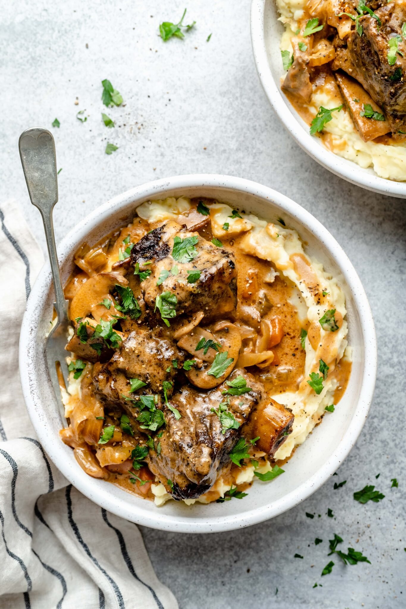 Creamy Braised Short Ribs - All the Healthy Things