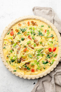 Easy Sausage And Veggie Breakfast Quiche - All The Healthy Things