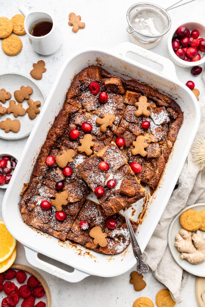 gingerbread French toast casserole 