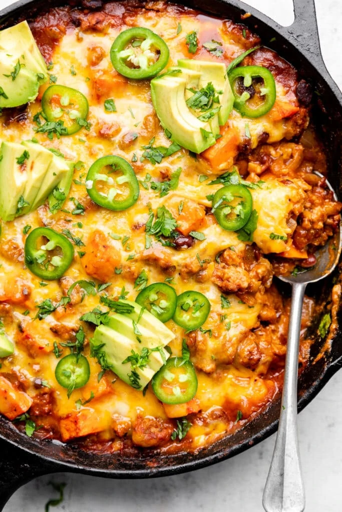 turkey enchilada skillet