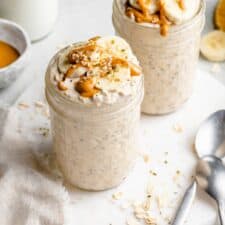 Overnight Oats: Peanut Butter Banana