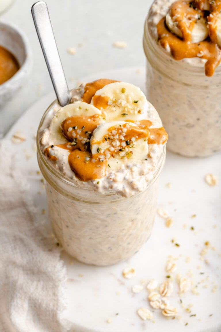 Peanut Butter Banana Overnight Oats