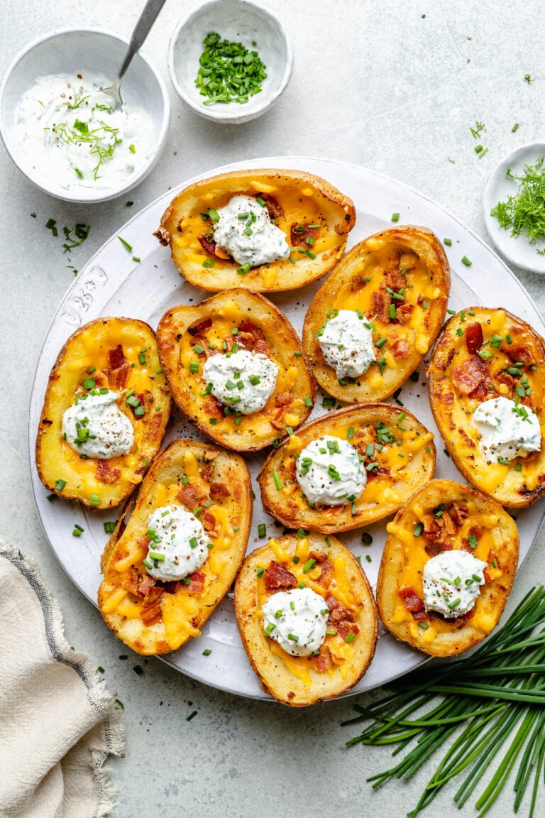 Crispy Potato Skins - All the Healthy Things