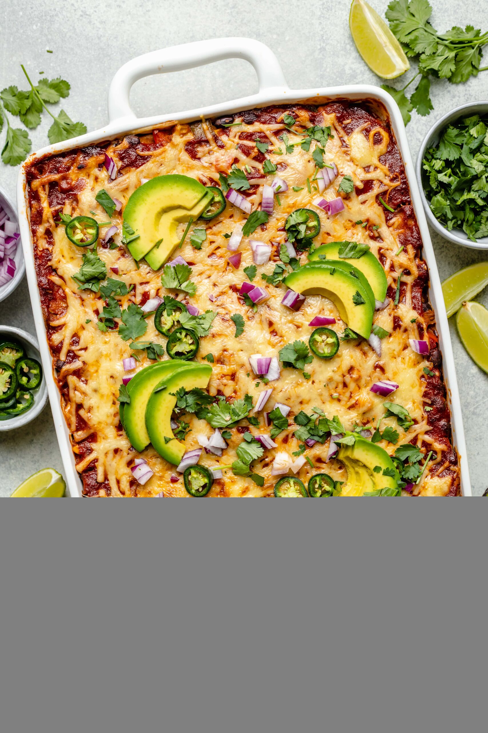 Vegetarian Enchilada Casserole All the Healthy Things