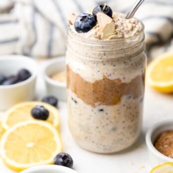 overnight oats in jar