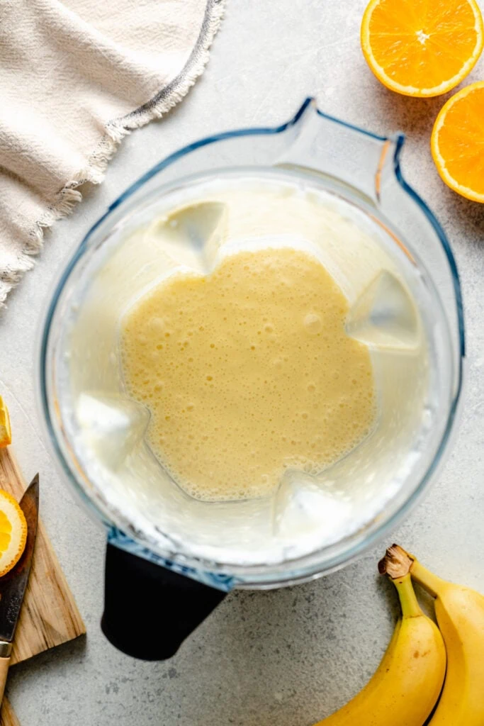 orange creamsicle in blender