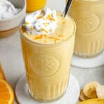 orange creamsicle smoothie in glass