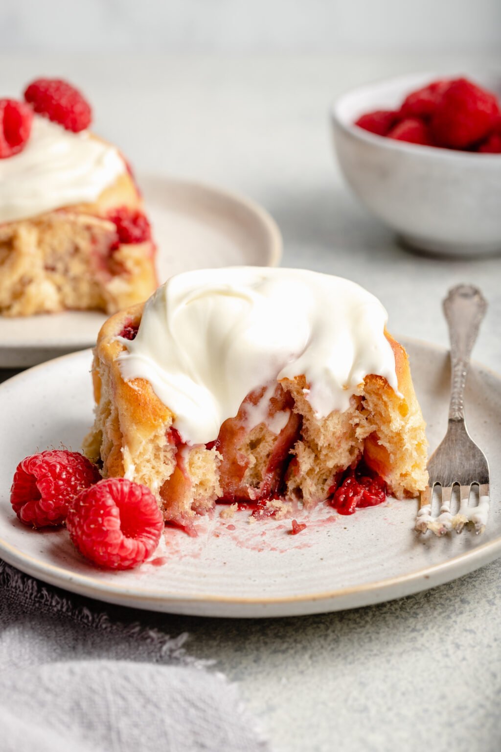 Raspberry Lemon Sweet Rolls - All the Healthy Things