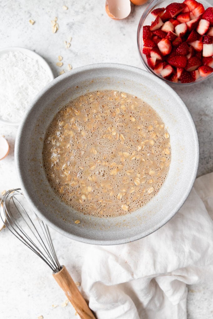 dry and wet ingredients combined
