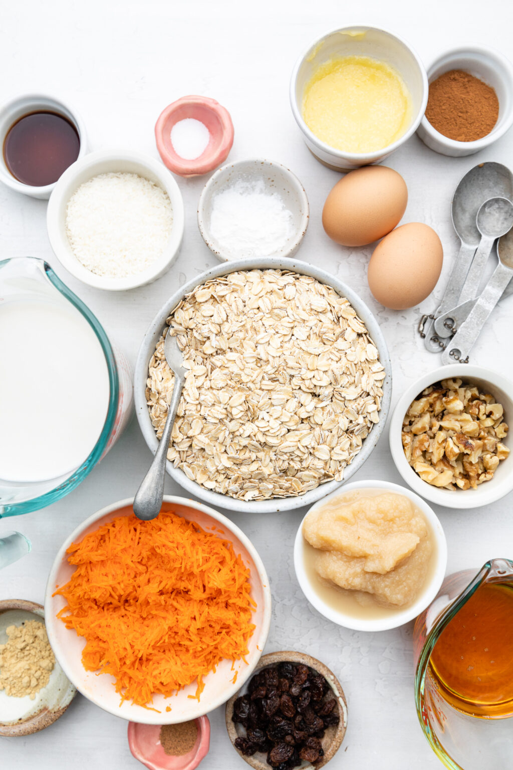 Carrot Cake Baked Oatmeal - All the Healthy Things