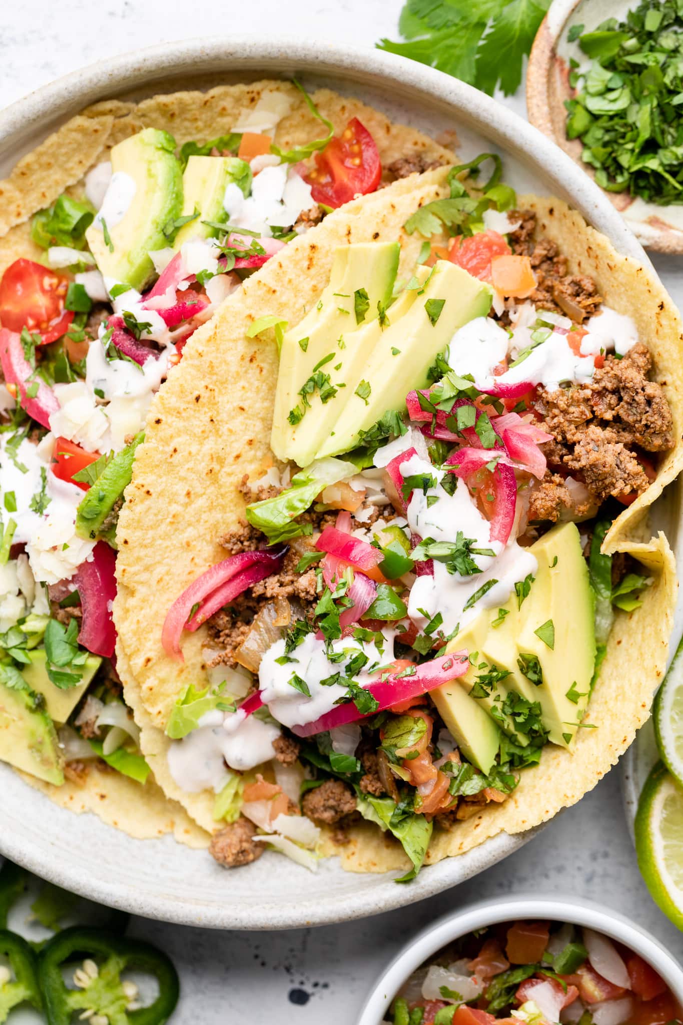 Easy Ground Beef Tacos - All the Healthy Things
