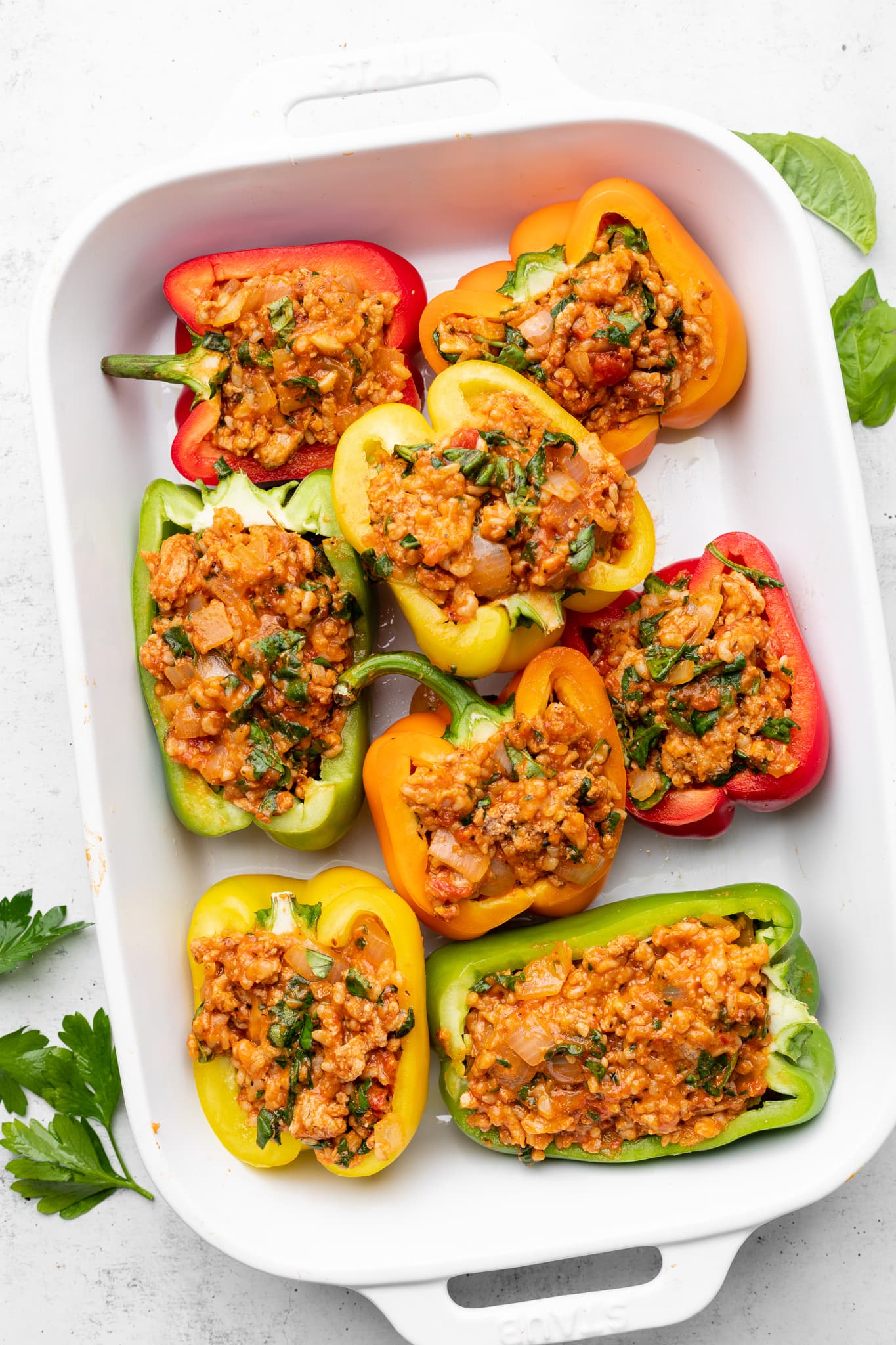 ground turkey stuffed peppers without cheese
