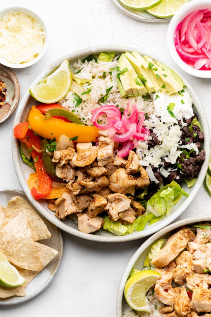 Chicken Burrito Bowls - Olga's Flavor Factory