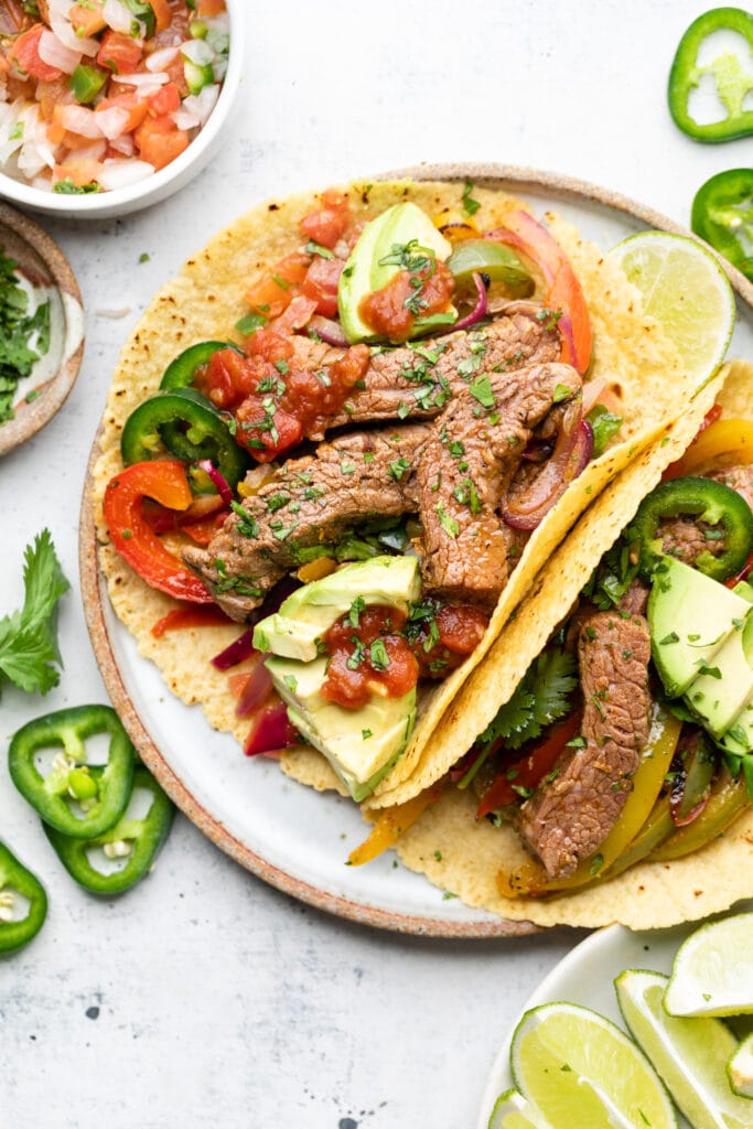 20 Minute Steak Fajita Skillet with Avocado - Ally's Cooking