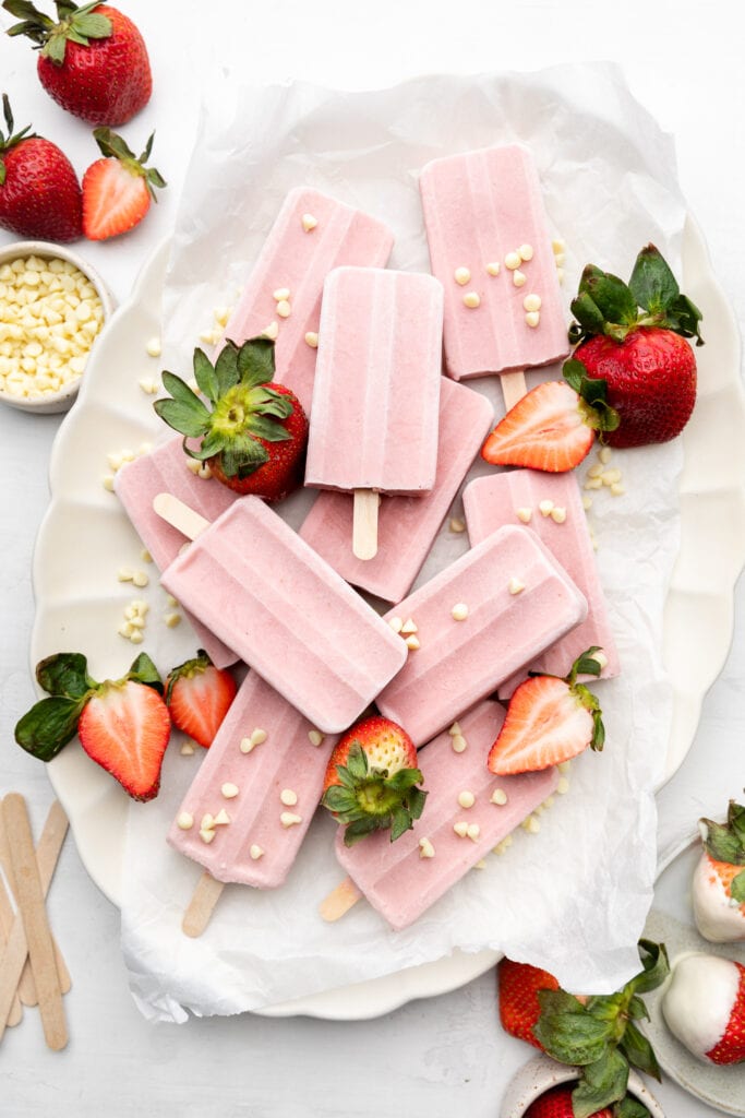 popsicles with white chocolate