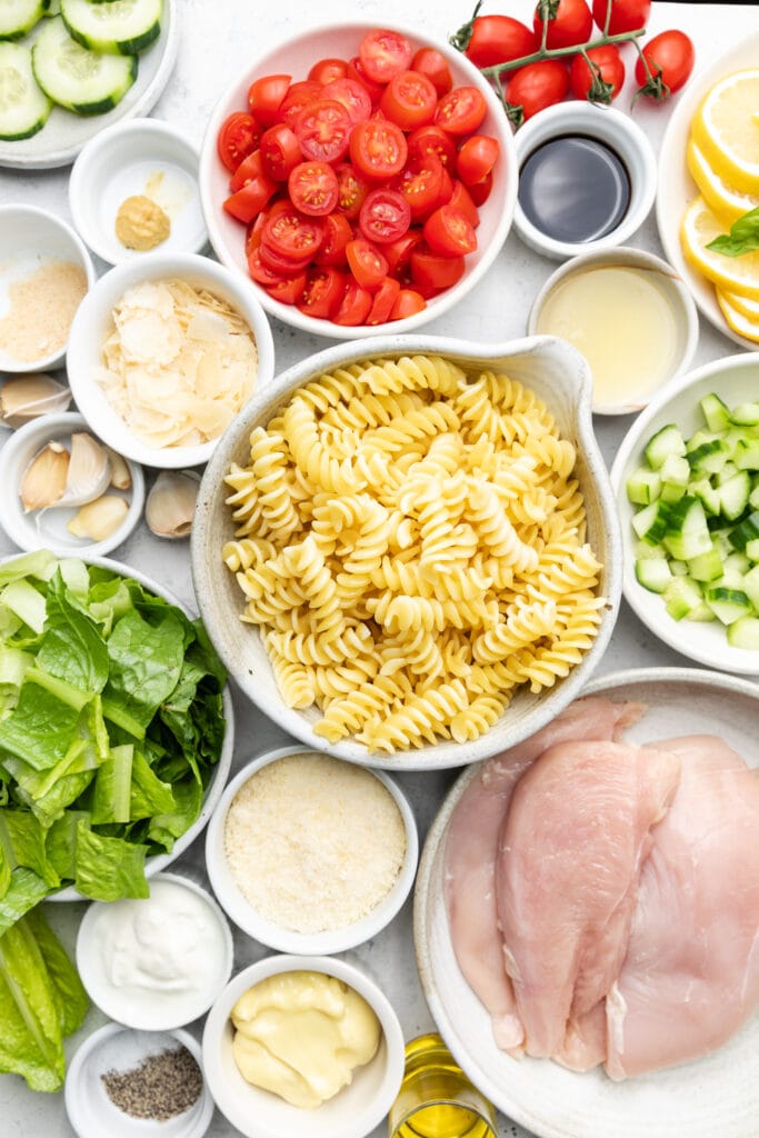 caesar chicken pasta salad ingredients
