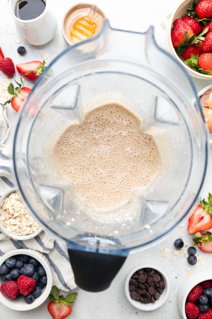 pancake in blender