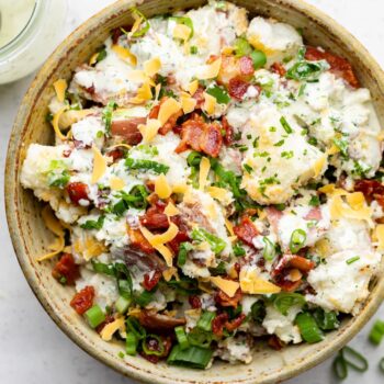 Loaded Baked Potato Salad - All the Healthy Things