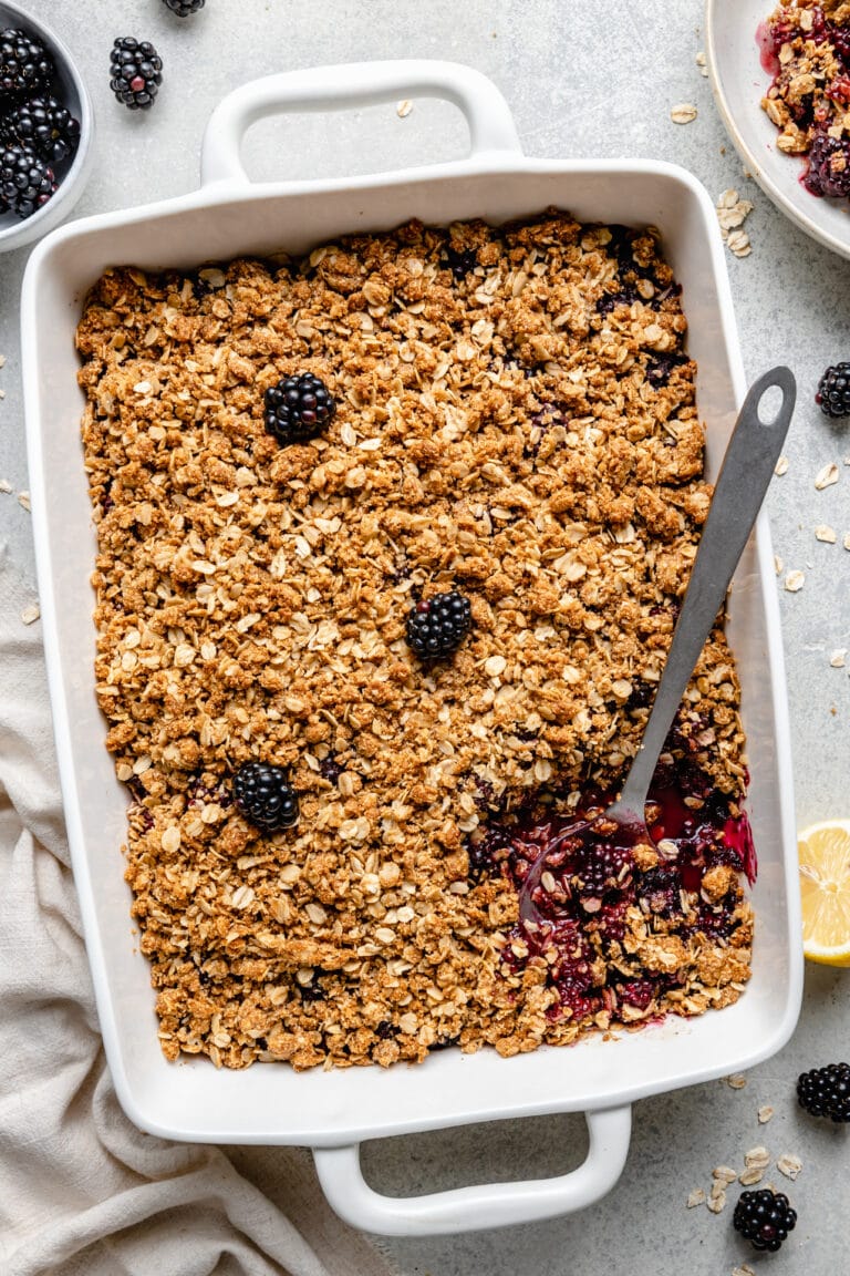 Blackberry Crisp - All the Healthy Things