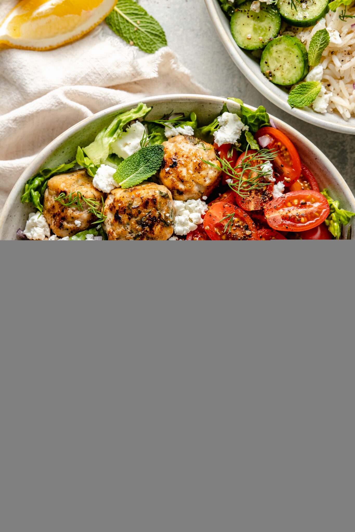 Greek Chicken Meatballs All the Healthy Things