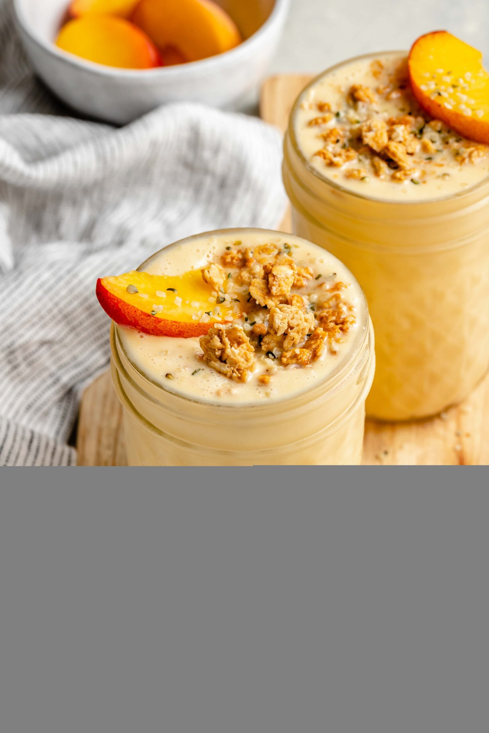 Creamy Peach Smoothie - All the Healthy Things