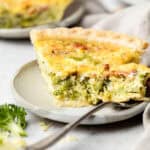 quiche on plate