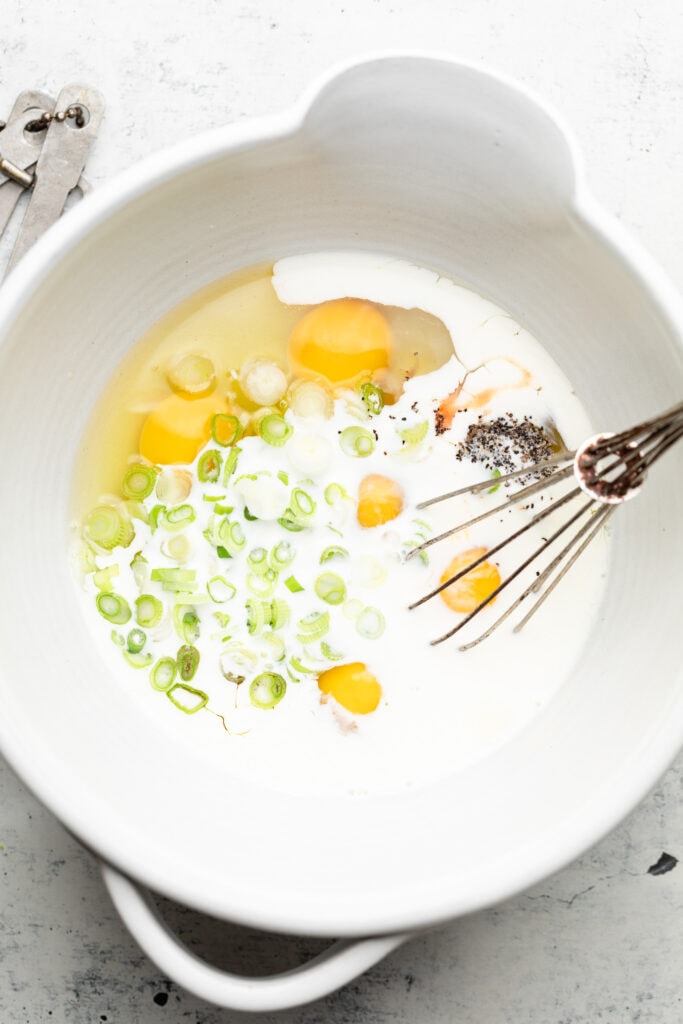 egg custard in bowl