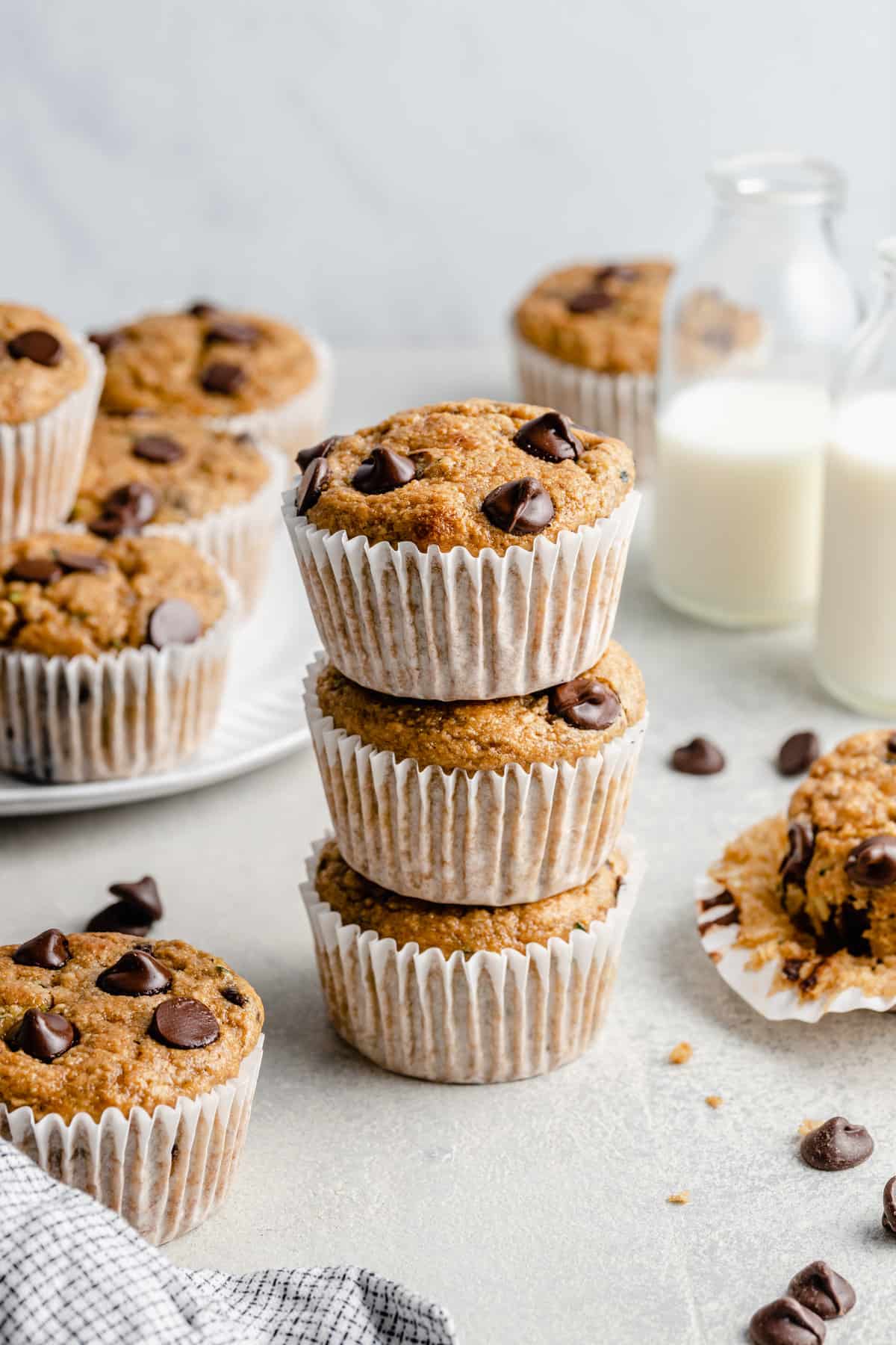 muffins stacked on top of each other