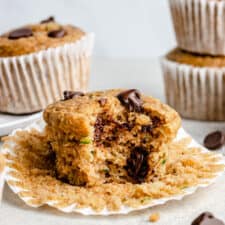 Gluten-Free Banana Chocolate Chip Zucchini Muffins