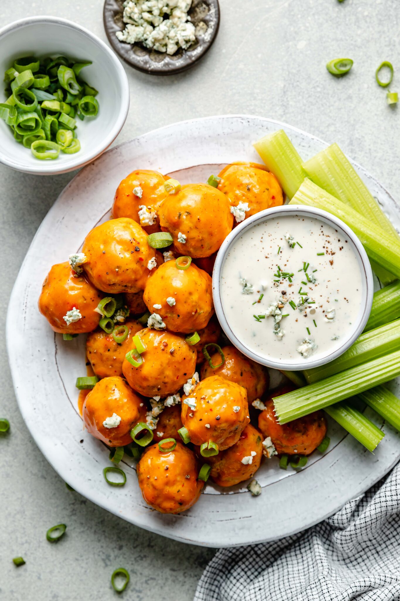 Buffalo Chicken Meatballs All the Healthy Things
