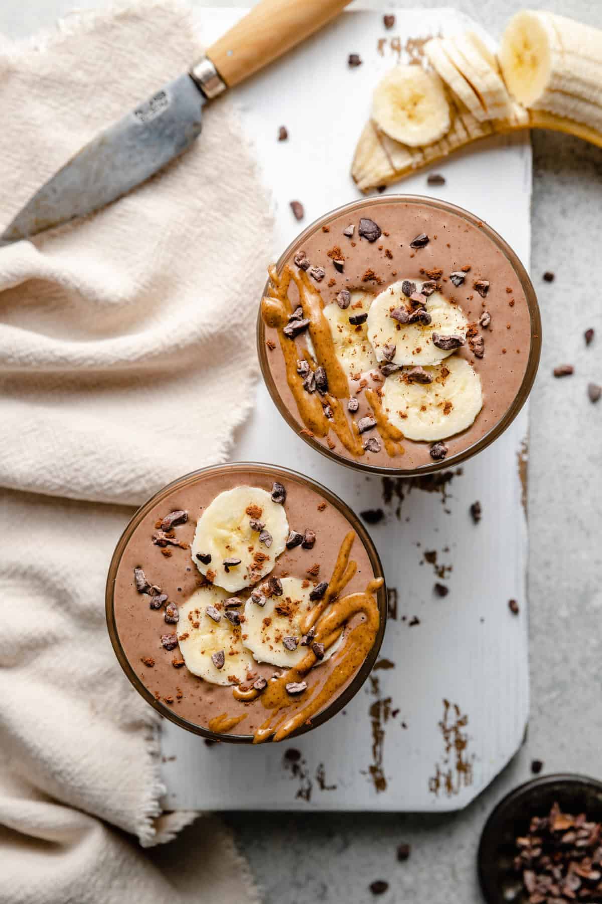 Chocolate Banana Smoothie - All the Healthy Things