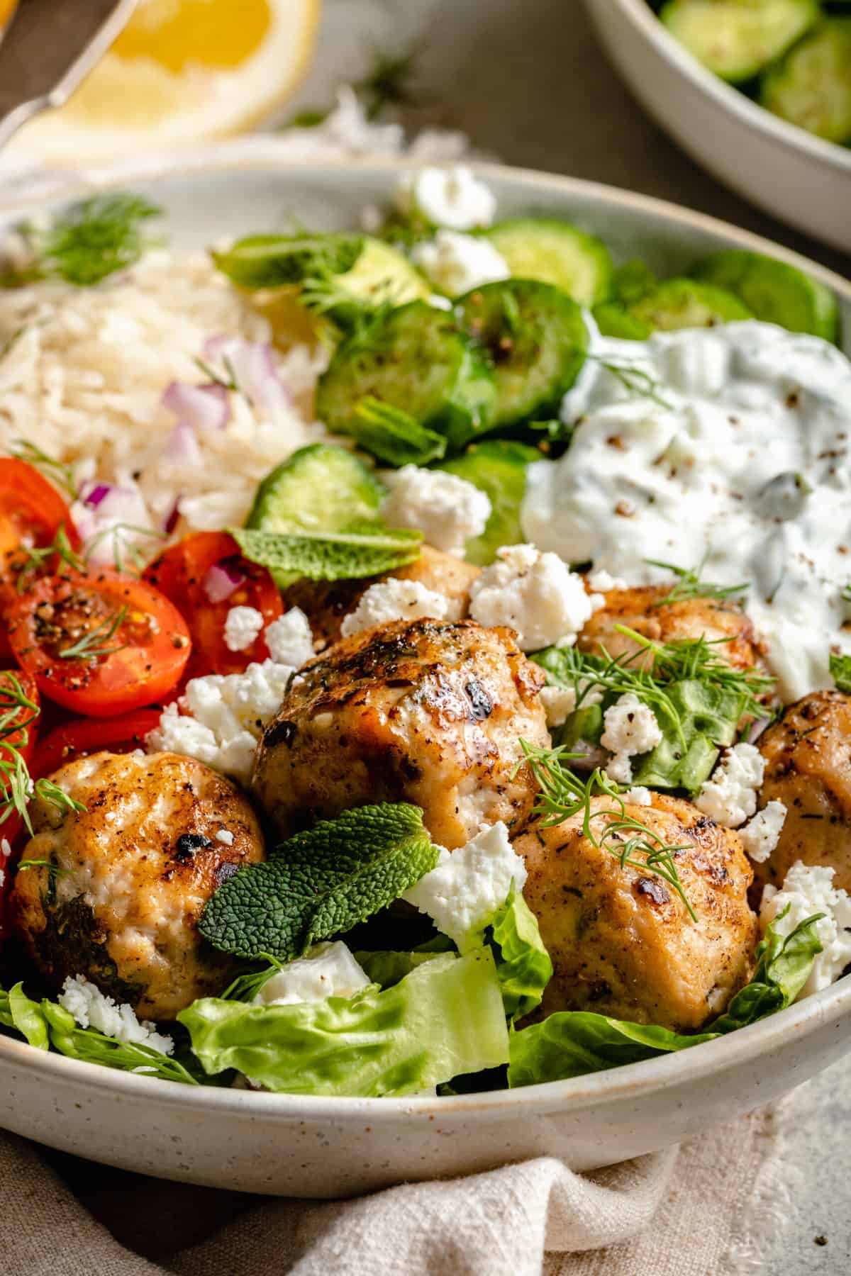 Greek Chicken Meatballs