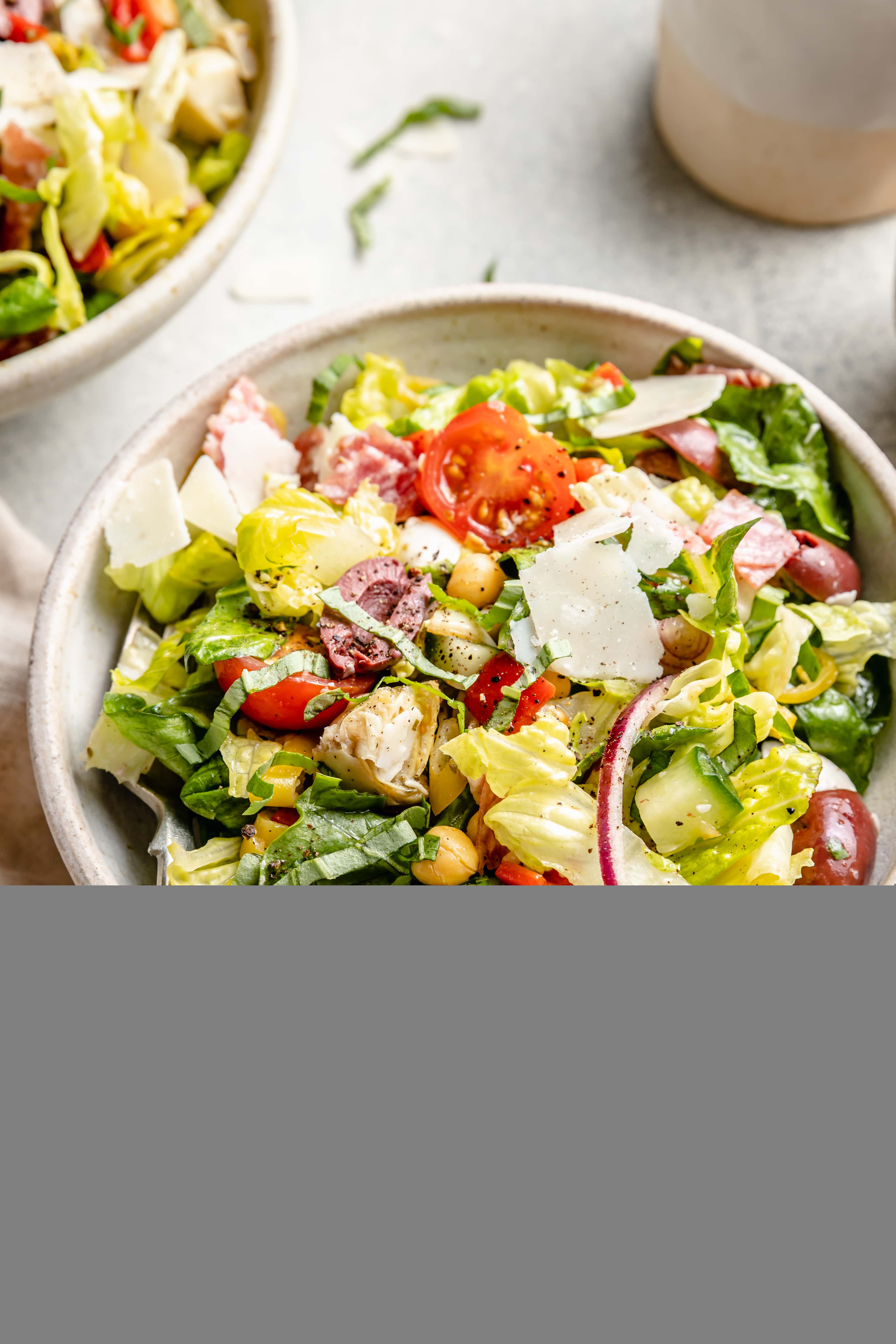 chopped salad in bowl