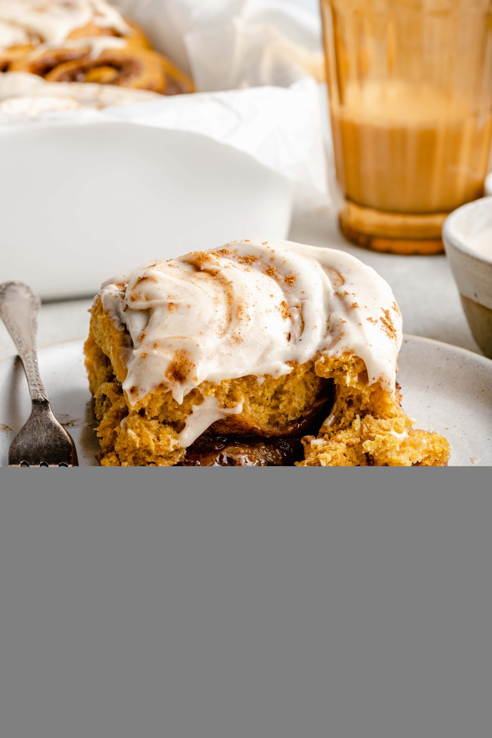 Pumpkin Cinnamon Roll Cake