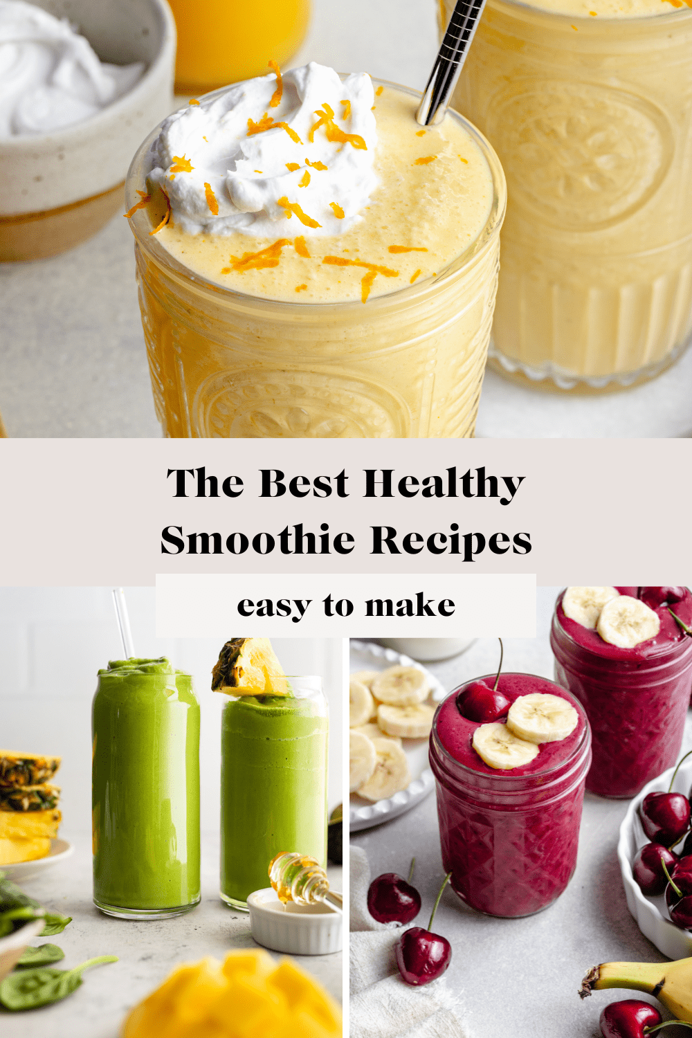 The Best Healthy Smoothie Recipes - All The Healthy Things