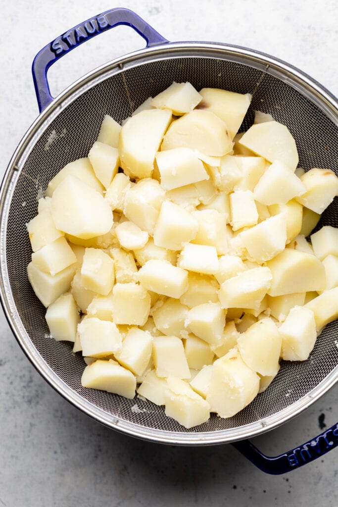 cooked potatoes